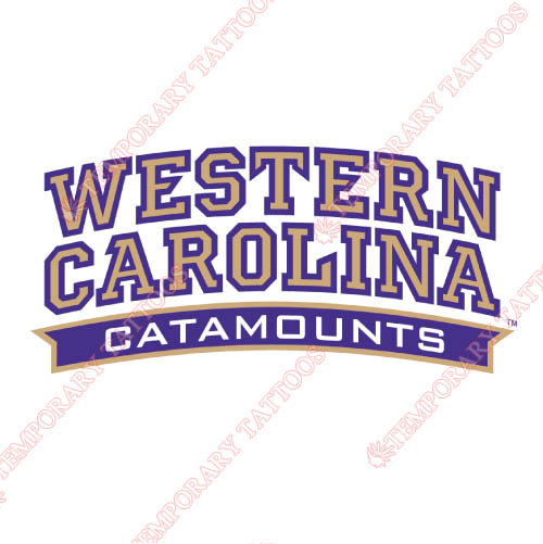 Western Carolina Catamounts Customize Temporary Tattoos Stickers NO.6959